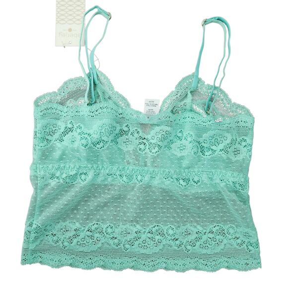 Eberjey Longline Lace Bralette Mint XS NWT - Picture 2 of 4